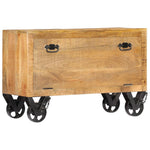 Shoe Cabinet 86x35x55 cm Solid Mango Wood - Bargainia.com - 