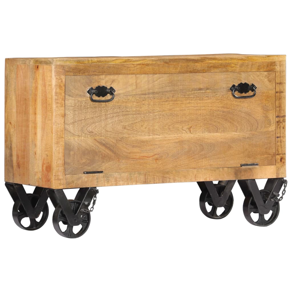 Shoe Cabinet 86x35x55 cm Solid Mango Wood - Bargainia.com - 