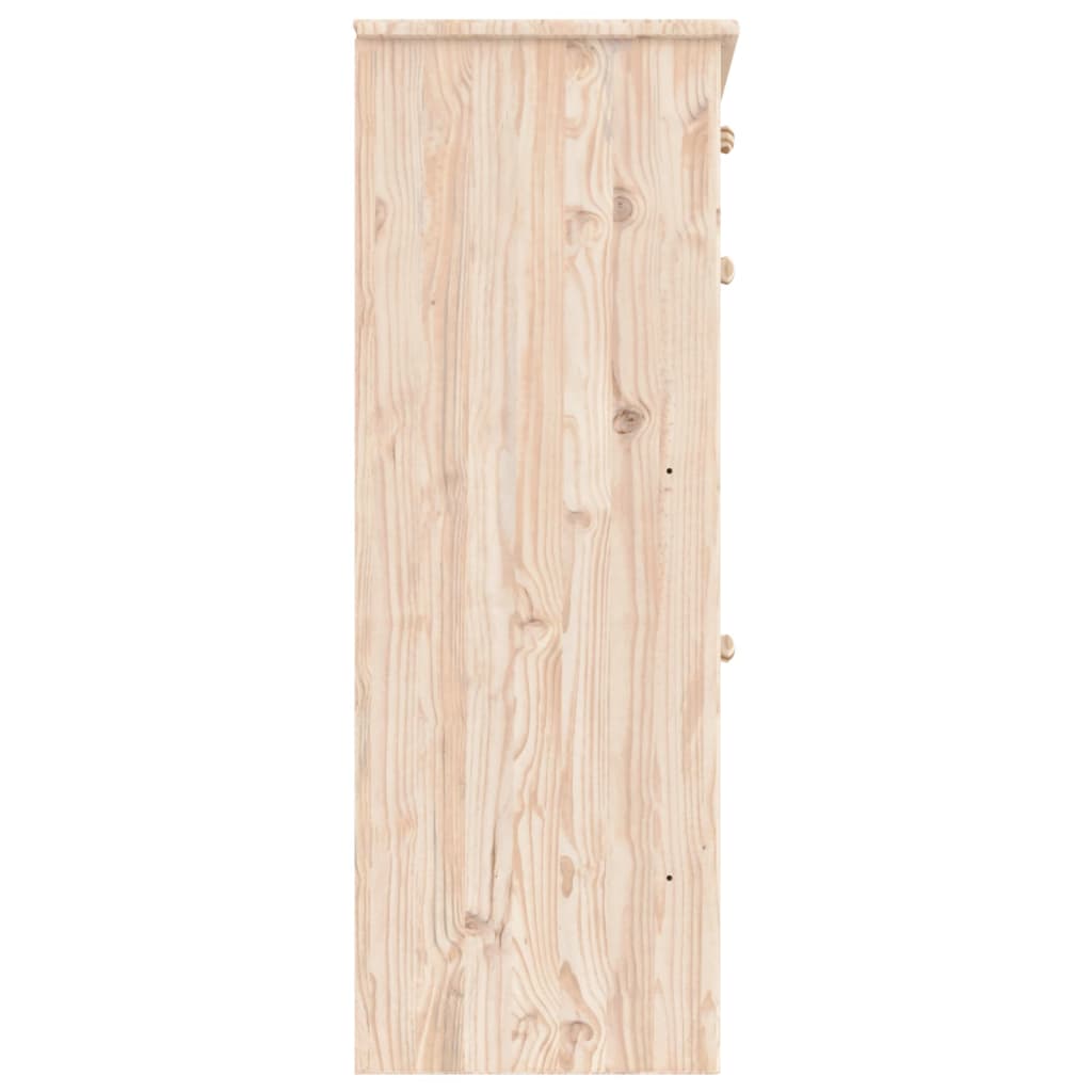 Shoe Cabinet ALTA 77x35x96 cm Solid Wood Pine - Bargainia.com - 
