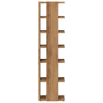 Shoe Cabinet Artisan Oak 28x27x102 cm Engineered Wood - Bargainia.com - 