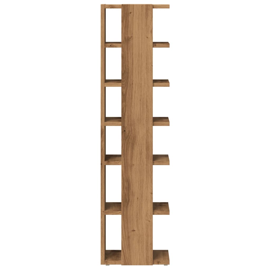 Shoe Cabinet Artisan Oak 28x27x102 cm Engineered Wood - Bargainia.com - 