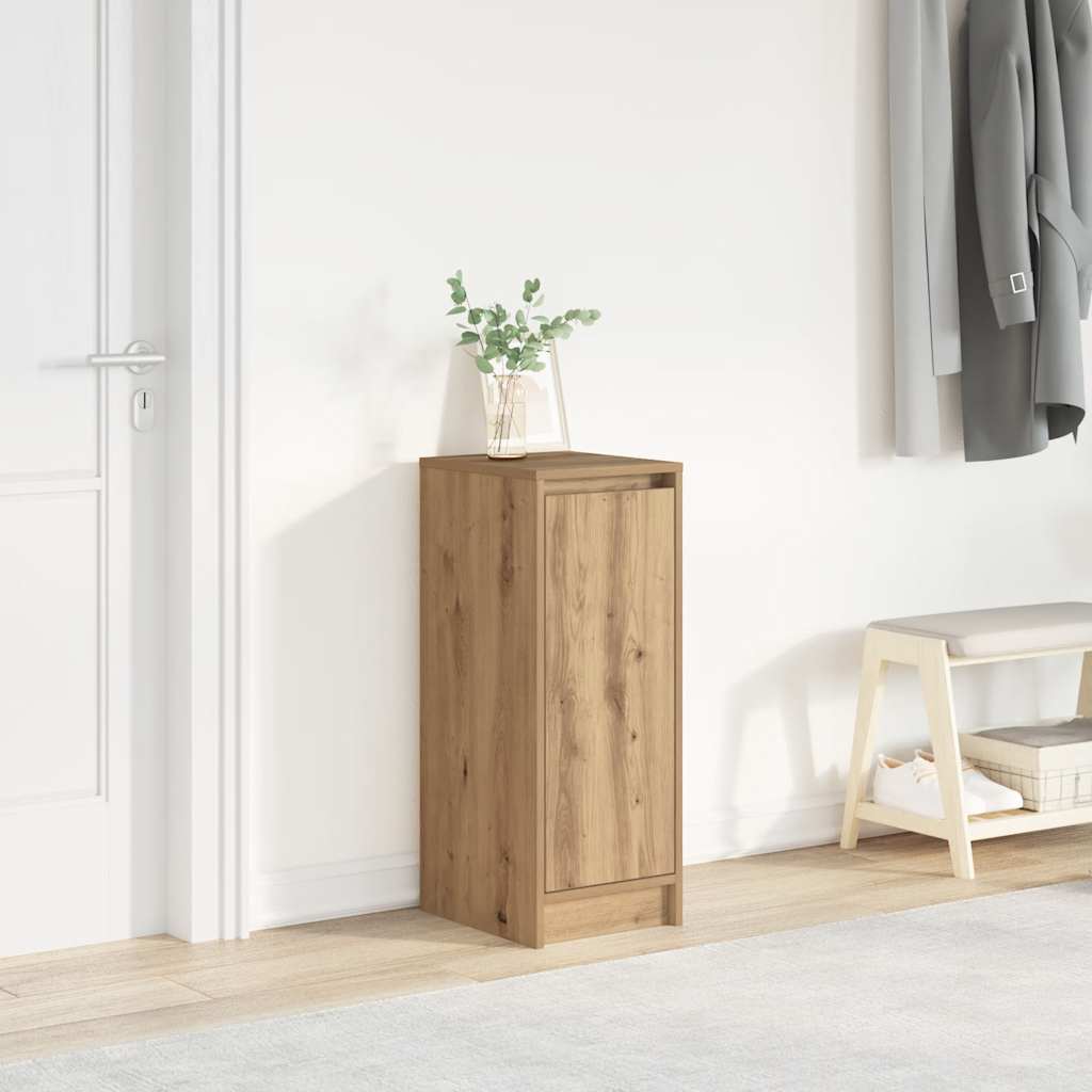 Shoe Cabinet Artisan Oak 29.5x34x76 cm Engineered Wood - Bargainia.com - 