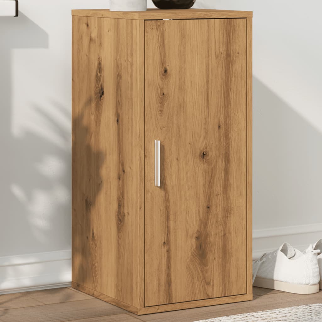 Shoe Cabinet Artisan Oak 32x35x70 cm Engineered Wood - Bargainia.com - 