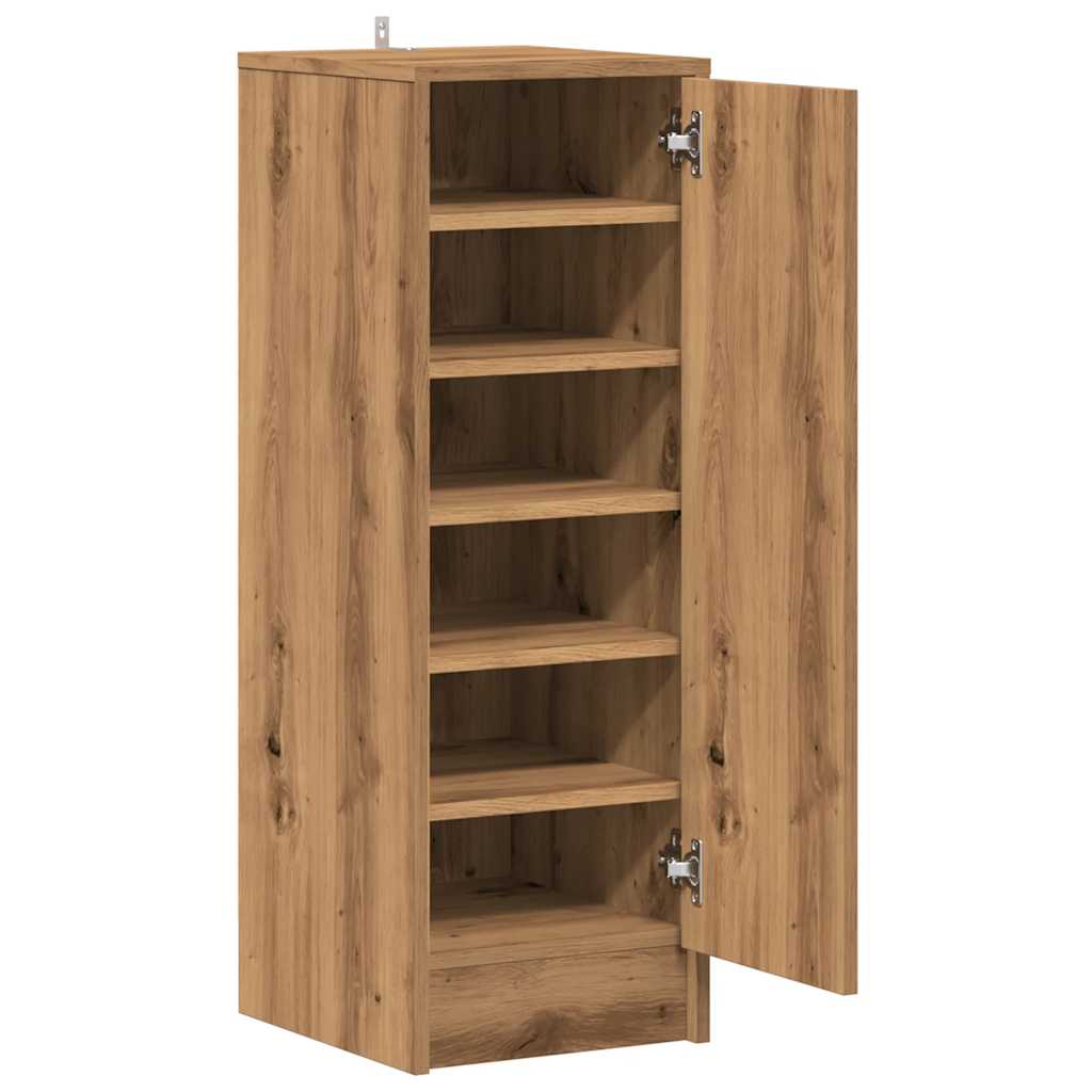 Shoe Cabinet Artisan Oak 32x35x92 cm Engineered Wood - Bargainia.com - 
