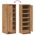 Shoe Cabinet Artisan Oak 32x35x92 cm Engineered Wood - Bargainia.com - 