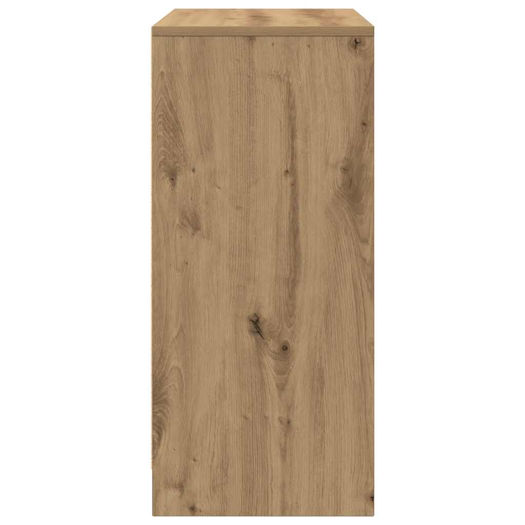 Shoe Cabinet Artisan Oak 57x34x76 cm Engineered Wood - Bargainia.com - 