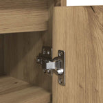 Shoe Cabinet Artisan Oak 57x34x76 cm Engineered Wood - Bargainia.com - 