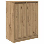 Shoe Cabinet Artisan Oak 57x34x76 cm Engineered Wood - Bargainia.com - 