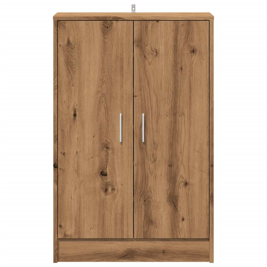 Shoe Cabinet Artisan Oak 60x35x92 cm Engineered Wood - Bargainia.com - 