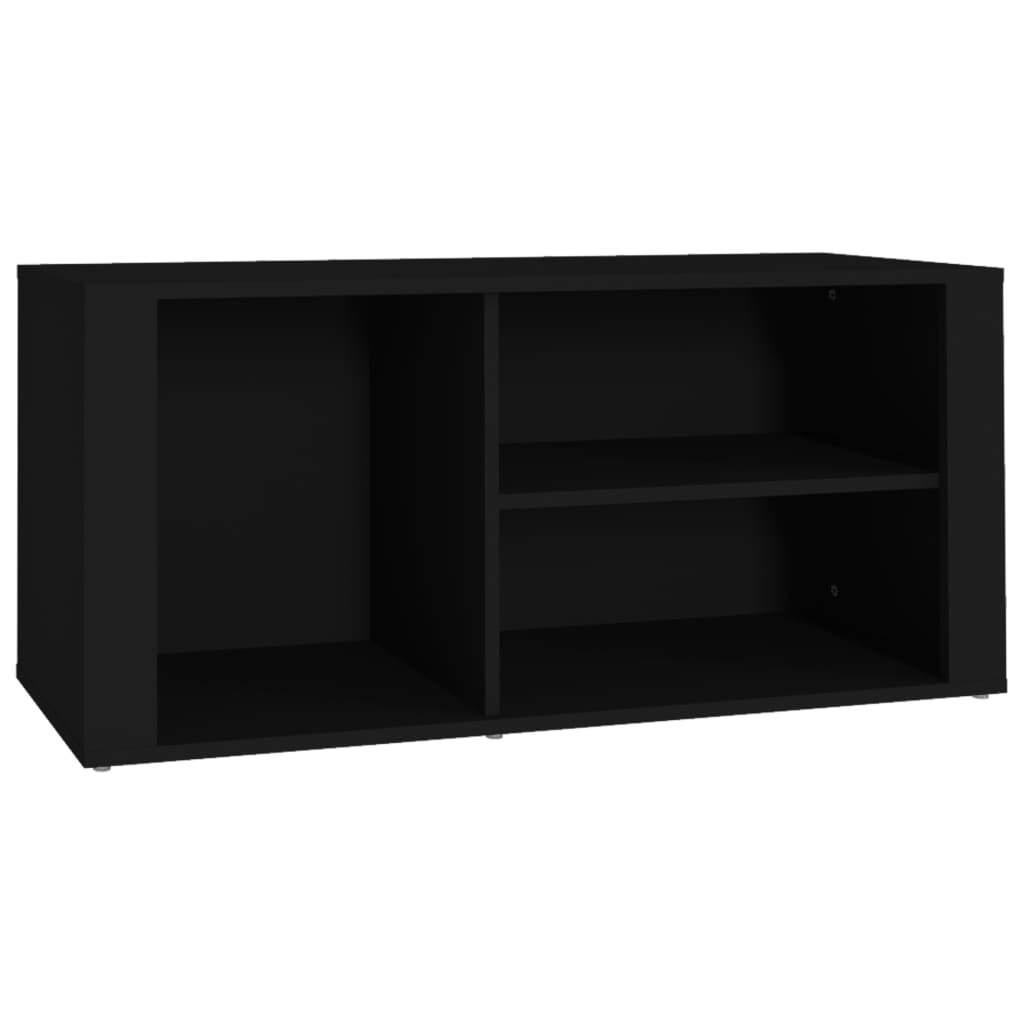 Shoe Cabinet Black 100x35x45 cm Engineered Wood - Bargainia.com - 