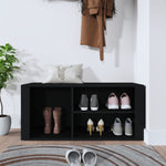 Shoe Cabinet Black 100x35x45 cm Engineered Wood - Bargainia.com - 