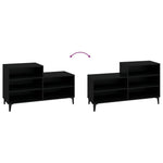 Shoe Cabinet Black 102x36x60 cm Engineered Wood - Bargainia.com - 