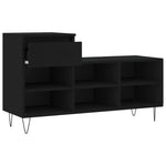 Shoe Cabinet Black 102x36x60 cm Engineered Wood - Bargainia.com - 