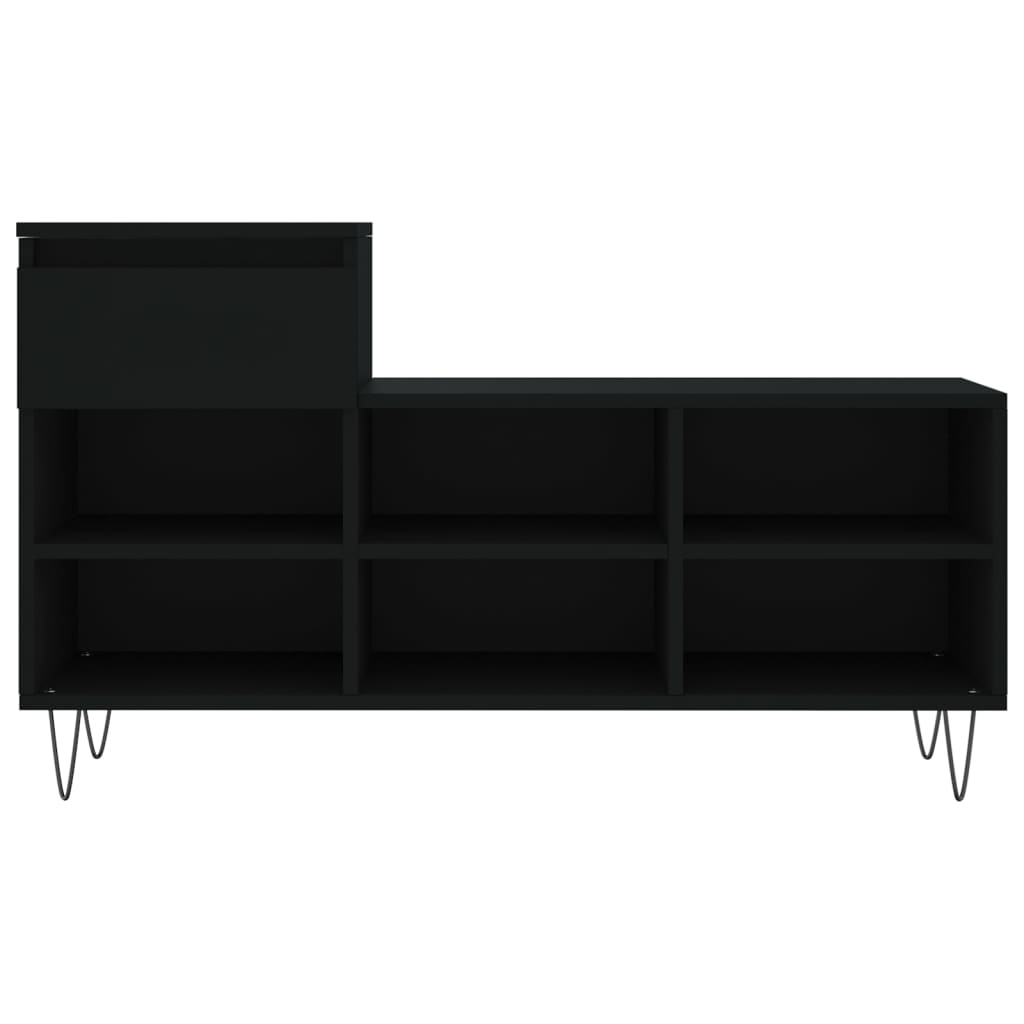 Shoe Cabinet Black 102x36x60 cm Engineered Wood - Bargainia.com - 