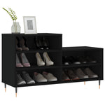 Shoe Cabinet Black 102x36x60 cm Engineered Wood - Bargainia.com - 