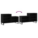 Shoe Cabinet Black 102x36x60 cm Engineered Wood - Bargainia.com - 