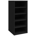 Shoe Cabinet Black 31.5x35x70 cm Engineered Wood - Bargainia.com - 