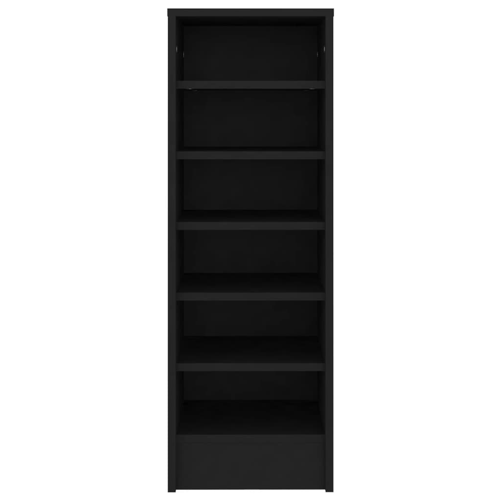 Shoe Cabinet Black 31.5x35x90 cm Engineered Wood - Bargainia.com - 