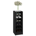 Shoe Cabinet Black 31.5x35x90 cm Engineered Wood - Bargainia.com - 