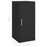 Shoe Cabinet Black 32x35x70 cm Engineered Wood - Bargainia.com - 