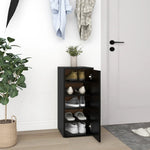 Shoe Cabinet Black 32x35x70 cm Engineered Wood - Bargainia.com - 