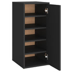 Shoe Cabinet Black 32x35x70 cm Engineered Wood - Bargainia.com - 