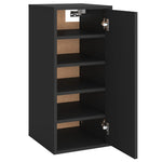 Shoe Cabinet Black 32x35x70 cm Engineered Wood - Bargainia.com - 