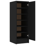 Shoe Cabinet Black 32x35x92 cm Engineered Wood - Bargainia.com - 