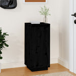 Shoe Cabinet Black 35x35x80 cm Solid Wood Pine - Bargainia.com - 