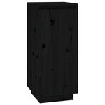Shoe Cabinet Black 35x35x80 cm Solid Wood Pine - Bargainia.com - 