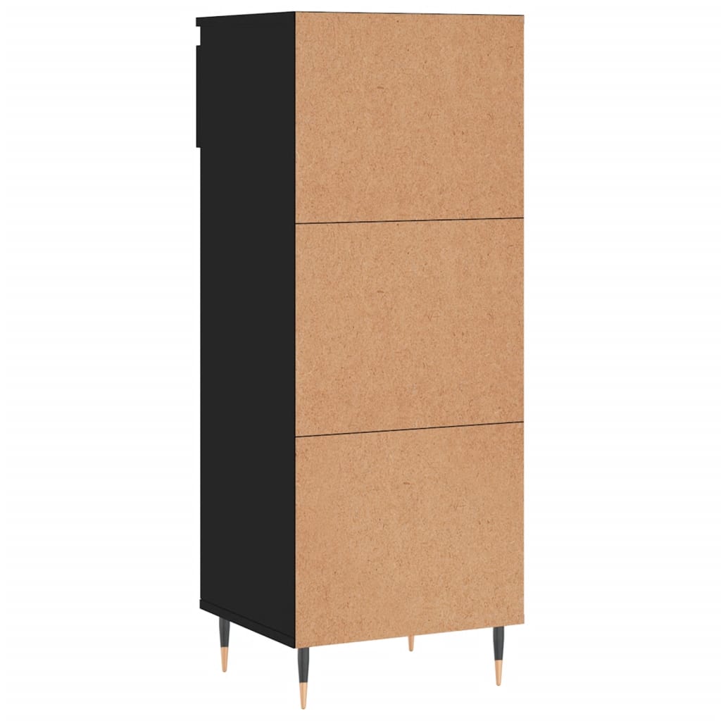 Shoe Cabinet Black 40x36x105 cm Engineered Wood - Bargainia.com - 