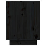 Shoe Cabinet Black 60x34x45 cm Solid Wood Pine - Bargainia.com - 