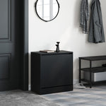 Shoe Cabinet Black 60x34x63.5 cm Engineered Wood - Bargainia.com - 