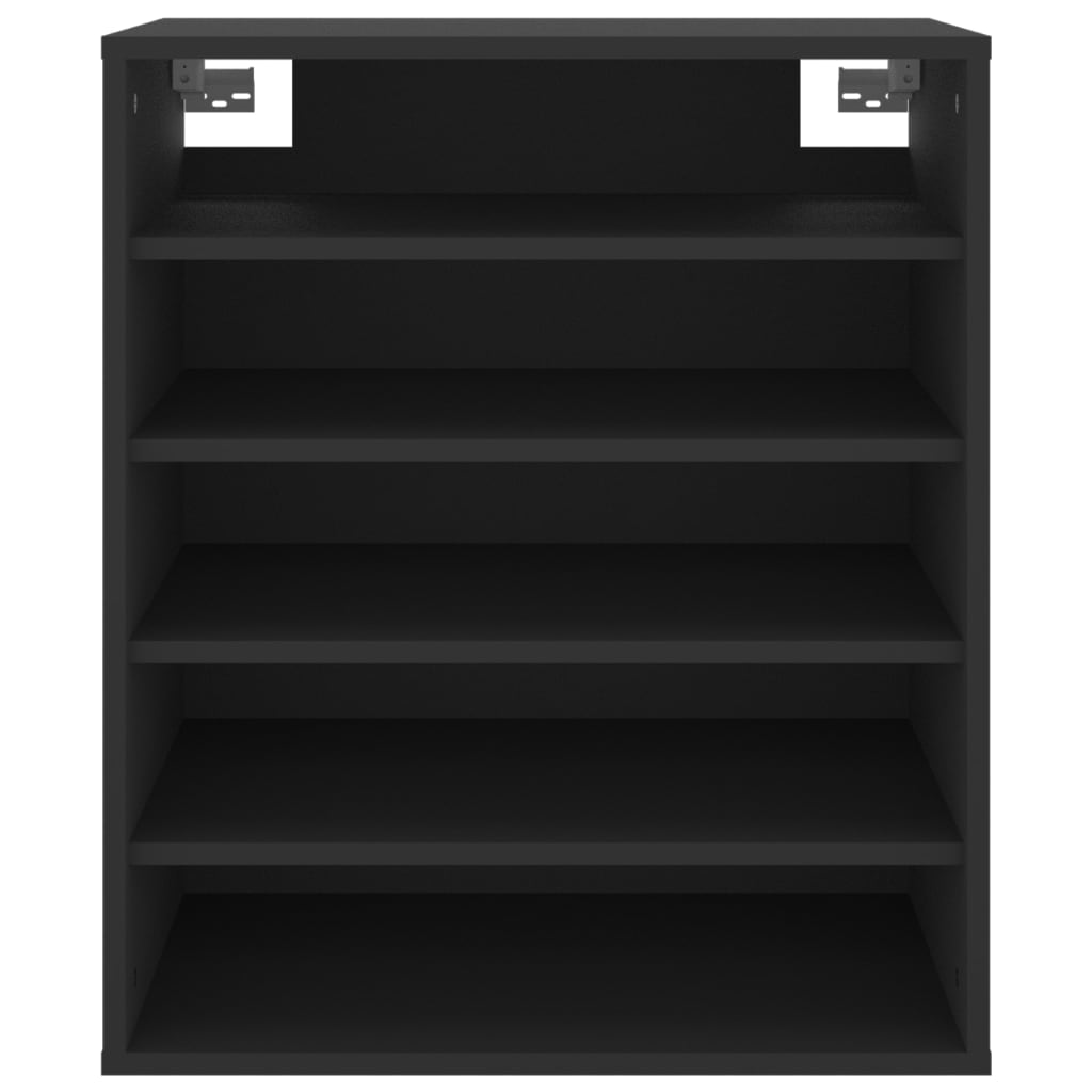 Shoe Cabinet Black 60x35x70 cm Engineered Wood - Bargainia.com - 