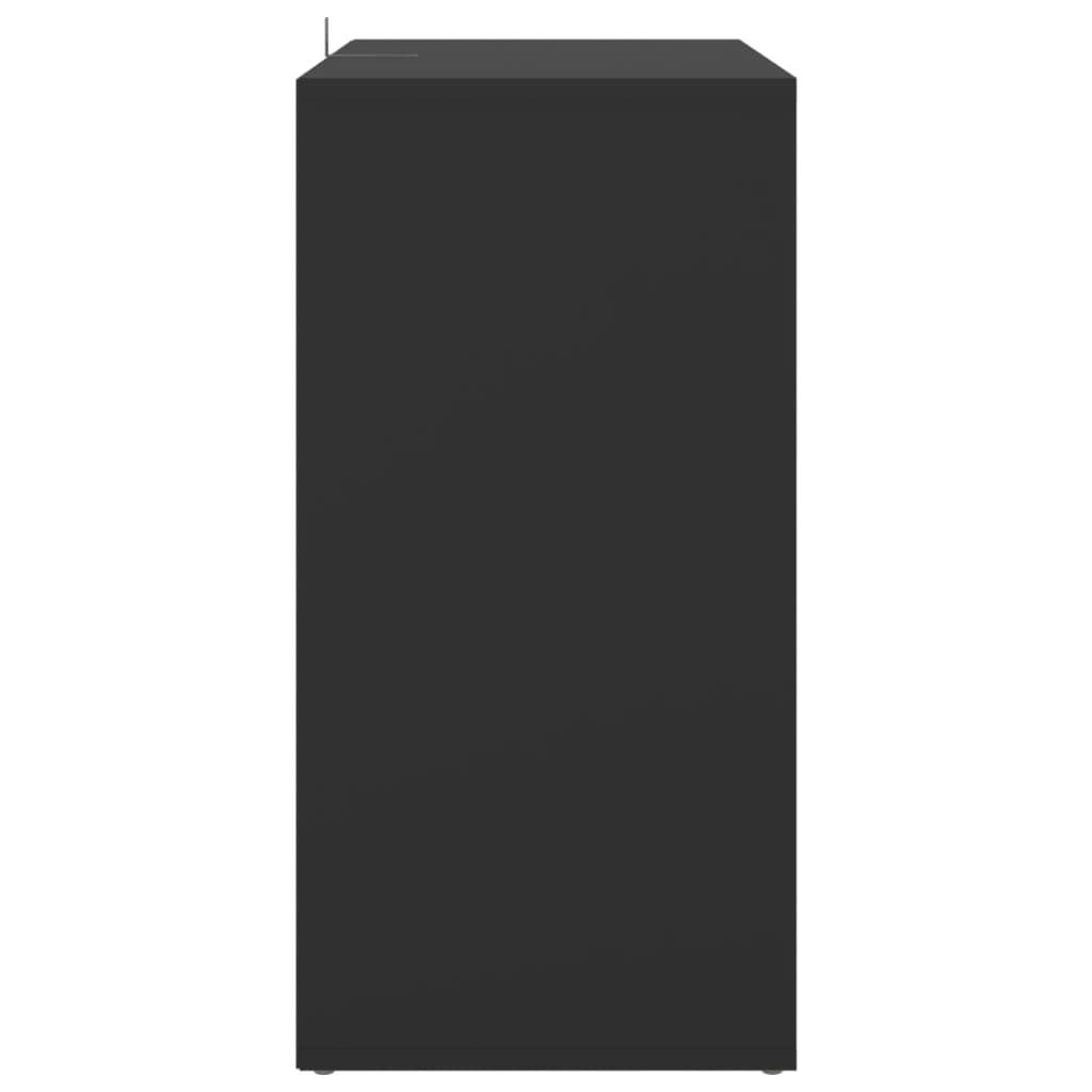 Shoe Cabinet Black 60x35x70 cm Engineered Wood - Bargainia.com - 