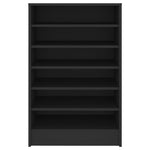 Shoe Cabinet Black 60x35x92 cm Engineered Wood - Bargainia.com - 