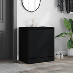 Shoe Cabinet Black 60x42x69 cm Engineered Wood - Bargainia.com - 