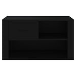 Shoe Cabinet Black 80x35x45 cm Engineered Wood - Bargainia.com - 