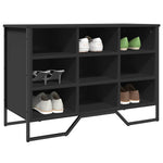 Shoe Cabinet Black 90x38x61.5 cm Engineered Wood - Bargainia.com - 