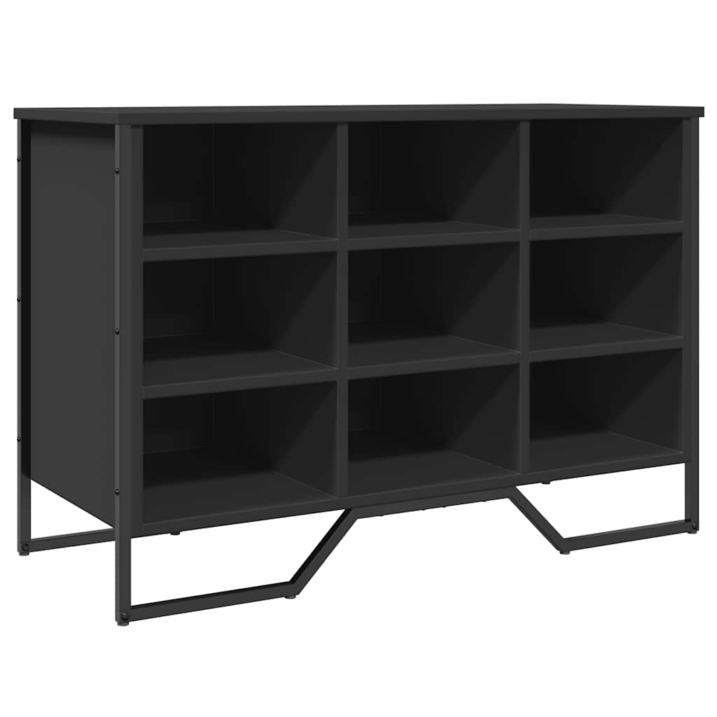 Shoe Cabinet Black 90x38x61.5 cm Engineered Wood - Bargainia.com - 