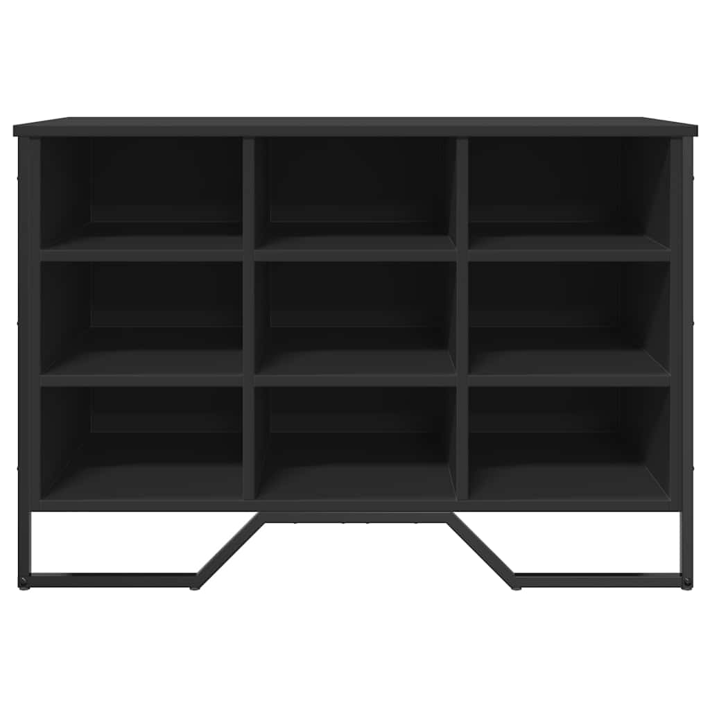 Shoe Cabinet Black 90x38x61.5 cm Engineered Wood - Bargainia.com - 