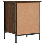Shoe Cabinet Brown Oak 38x35x50 cm Engineered Wood - Bargainia.com - 