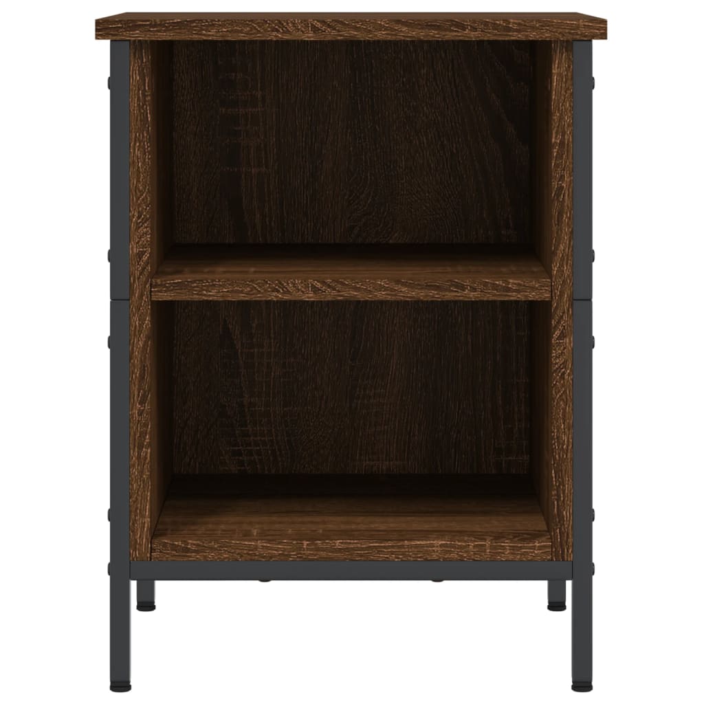 Shoe Cabinet Brown Oak 38x35x50 cm Engineered Wood - Bargainia.com - 