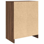 Shoe Cabinet Brown Oak 57x34x76 cm Engineered Wood - Bargainia.com - 