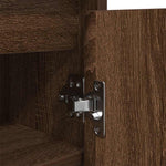Shoe Cabinet Brown Oak 57x34x76 cm Engineered Wood - Bargainia.com - 