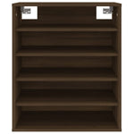 Shoe Cabinet Brown Oak 60x35x70 cm Engineered Wood - Bargainia.com - 