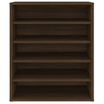 Shoe Cabinet Brown Oak 60x35x70 cm Engineered Wood - Bargainia.com - 