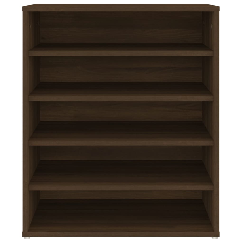 Shoe Cabinet Brown Oak 60x35x70 cm Engineered Wood - Bargainia.com - 
