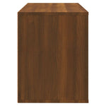 Shoe Cabinet Brown Oak 80x35x45 cm Engineered Wood - Bargainia.com - 