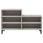 Shoe Cabinet Concrete Grey 102x36x60 cm Engineered Wood - Bargainia.com - 